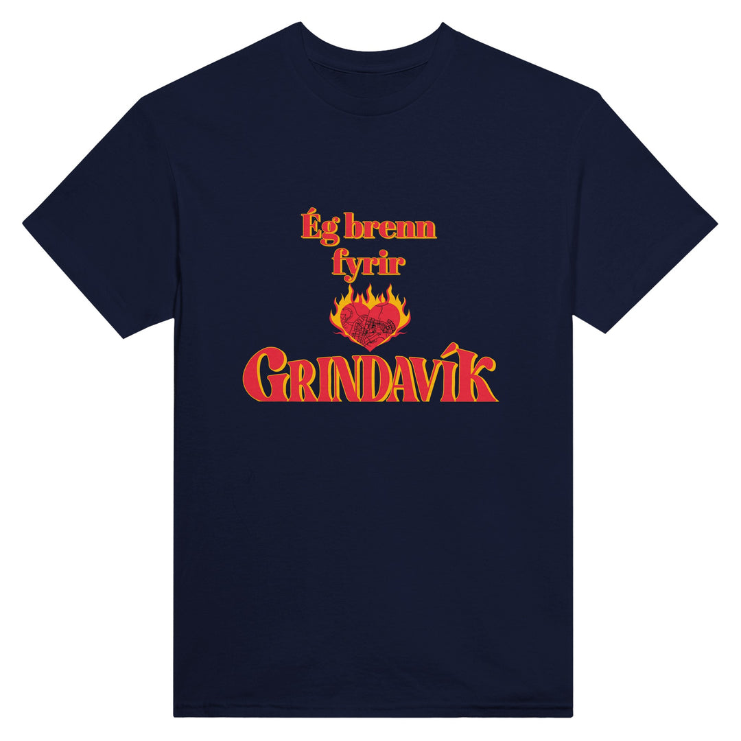 Black Customizable 'Support Grindavík' t-shirt with Icelandic phrase. Backside customizable. 100% of profits donated.48b798de-9057-41e6-84f8-fcaa803bd88f