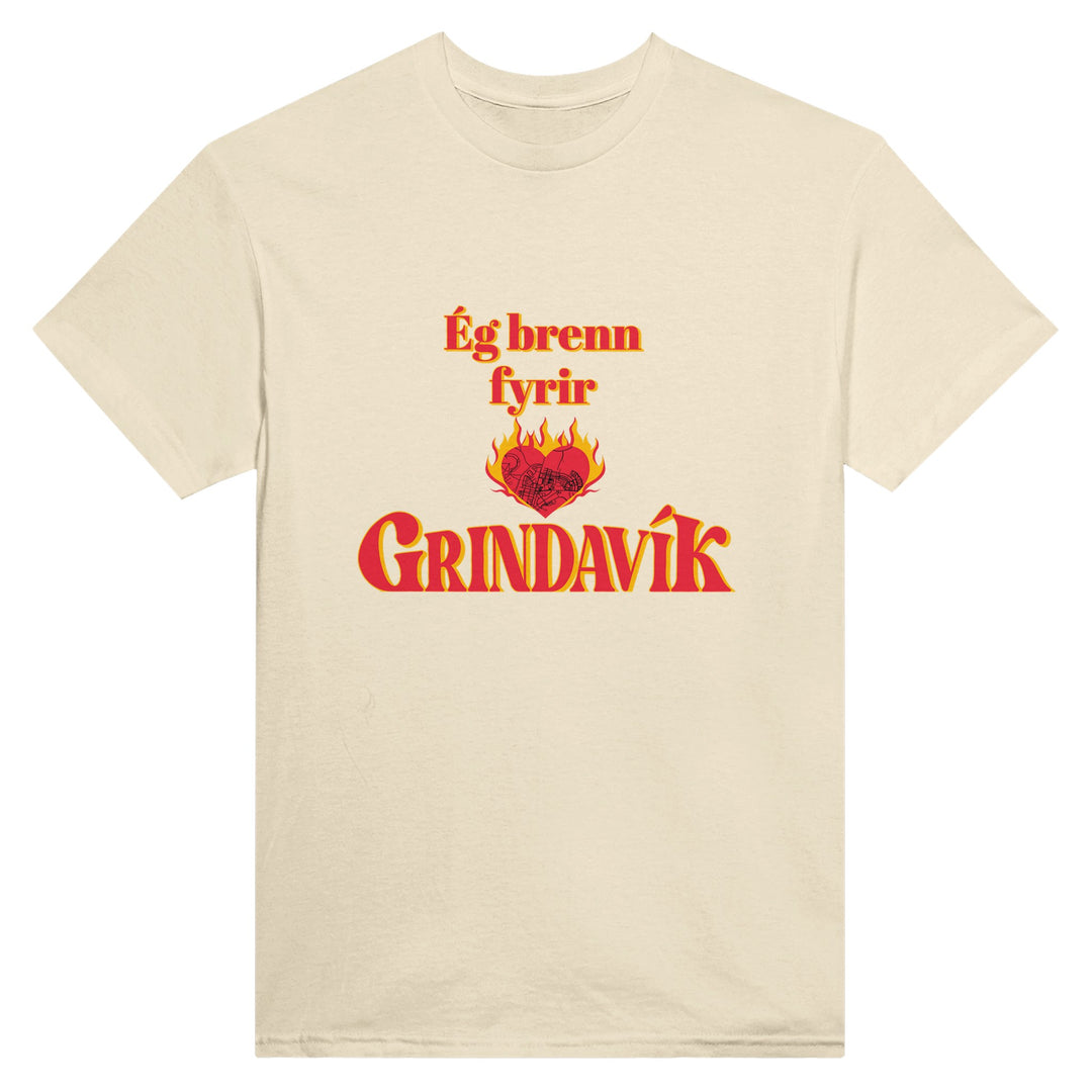 Natural Customizable 'Support Grindavík' t-shirt with Icelandic phrase. Backside customizable. 100% of profits donated.4df91fe5-ff9e-4131-9e9c-900240d6004e