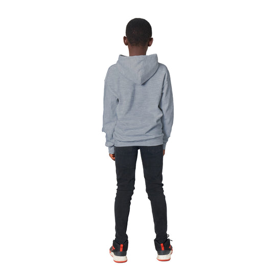 Sports Grey Customizable kids hoodie back view, add child's name with embroidery 7caeb68b-7f09-4180-9269-c8fb151ebc80