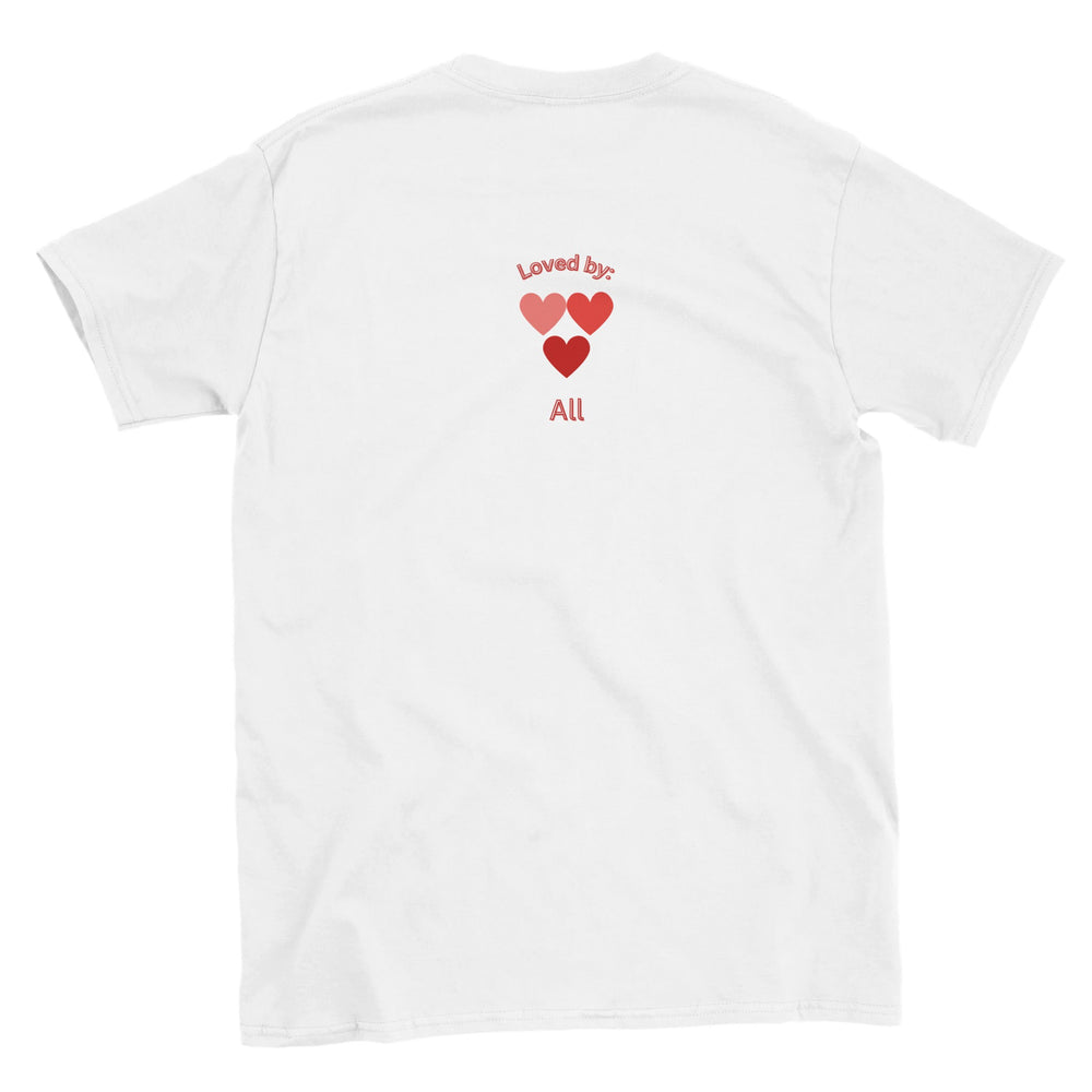 ccb6c3dc-2857-48b5-9d6e-fa012167a091Back of Icelandic Grandparents T-Shirt showing 'Loved by All' hearts.