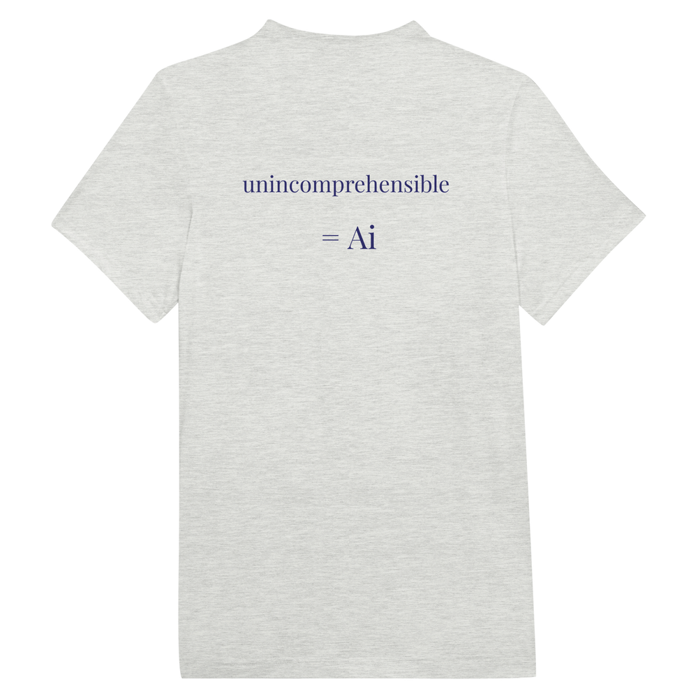 Customizable 'Unincomprehensible = [Your Name]' t-shirt, white solid triblend e641b39c-3af6-4fbd-bd9c-38fb2c7d1b7e