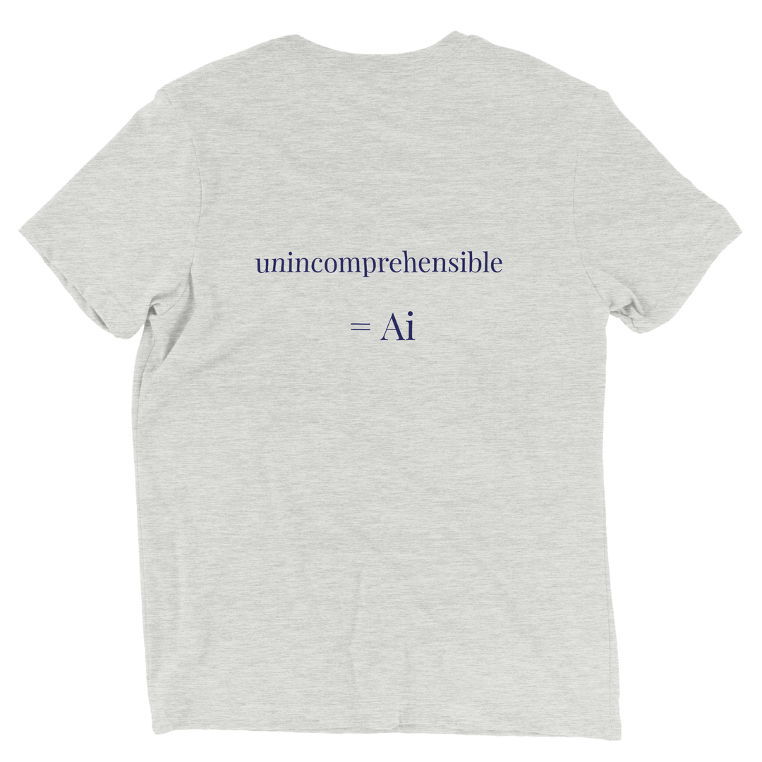 Customizable 'Unincomprehensible = [Your Name]' t-shirt, white solid triblend ea4c76c3-3ae4-4fd1-baf4-5a35e9a55bad
