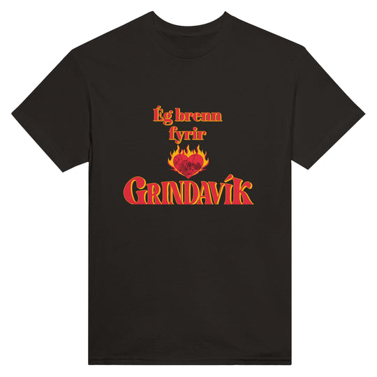 Black Customizable 'Support Grindavík' t-shirt with Icelandic phrase. Backside customizable. 100% of profits donated.ec7a497e-724a-4a2b-aa67-cae91db20ba8