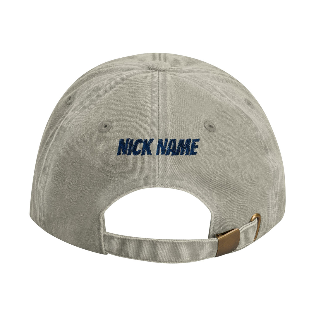 Custom Vintage Cotton Dad Hat for Fly Fishing Adventures in Stone